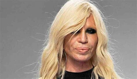 donatella versace versace|donatella versace senza trucco.